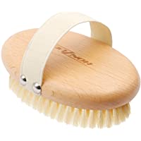 HONZUEN Cuerpo Cepillo Cerdas Naturales- Certificación FSC Cepillo de Baño para Estimular la Circulación Sanguínea…
